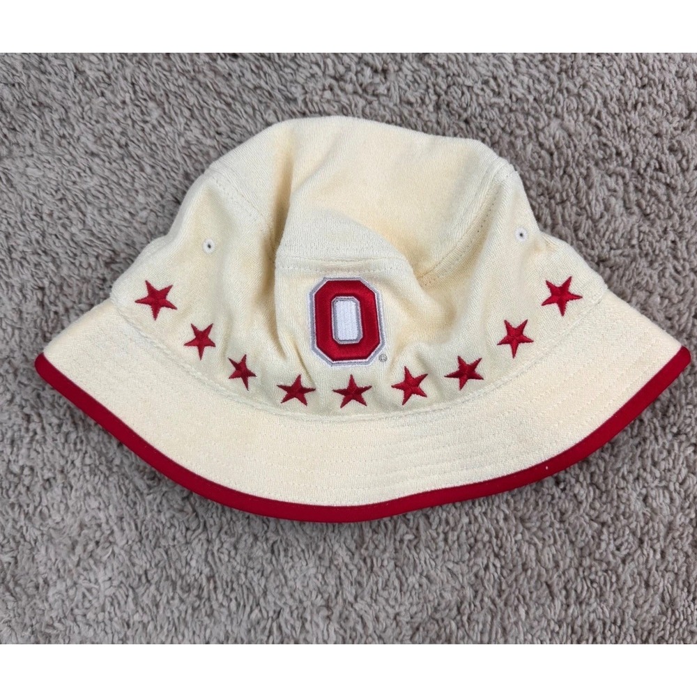 Ohio State Buckeyes Dune Bucket Hat Mitchell & Ness L/XL Stone Embroidered Stars